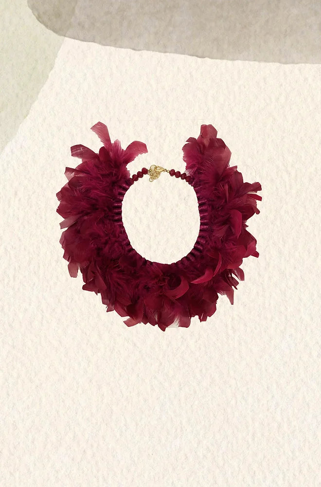 Aura eggplant necklace