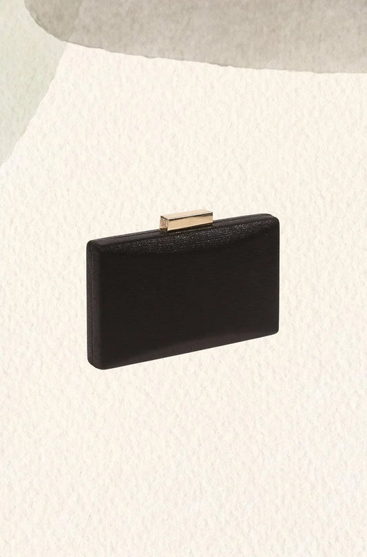 Clutch metalizado negro