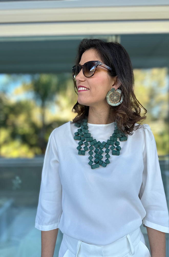 Pendientes Art Verdes