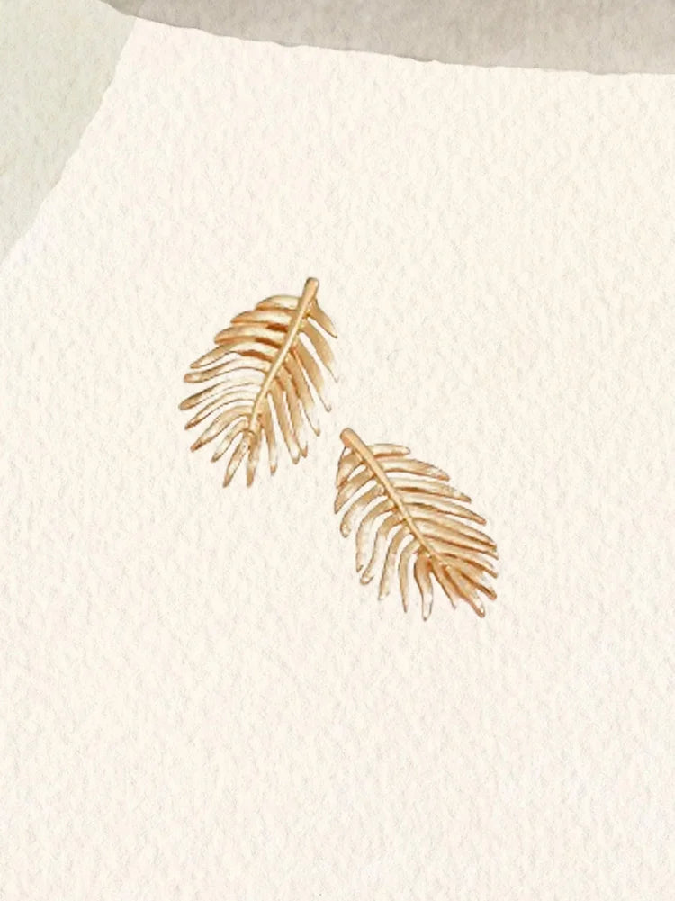 Feather earrings