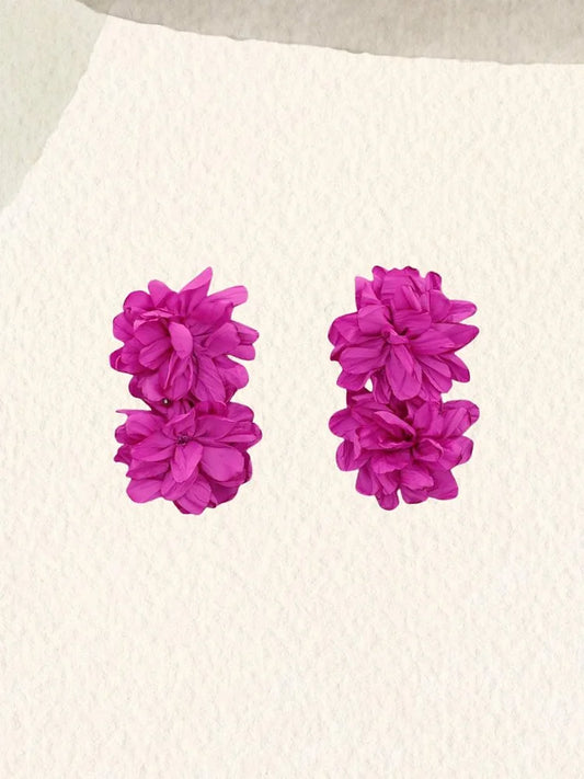 Pendientes Tropical fresas