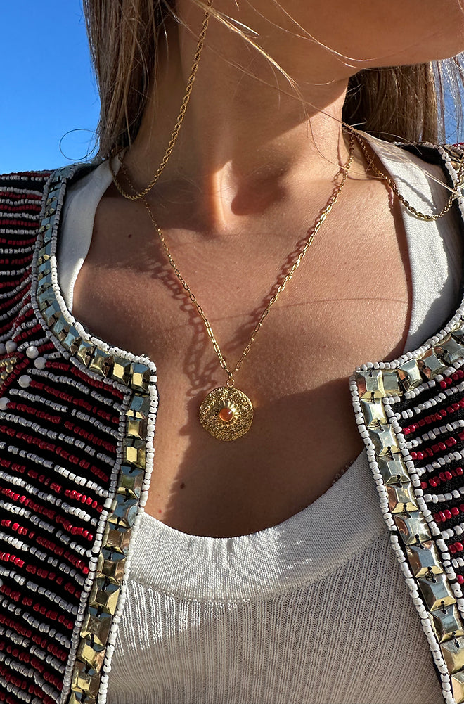 Eyes Coral Necklace