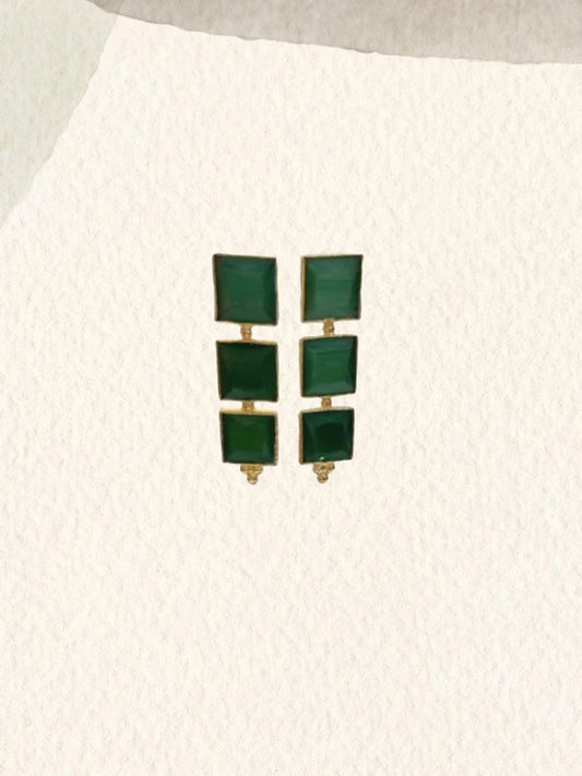 Pendientes Camelot Esmeralda