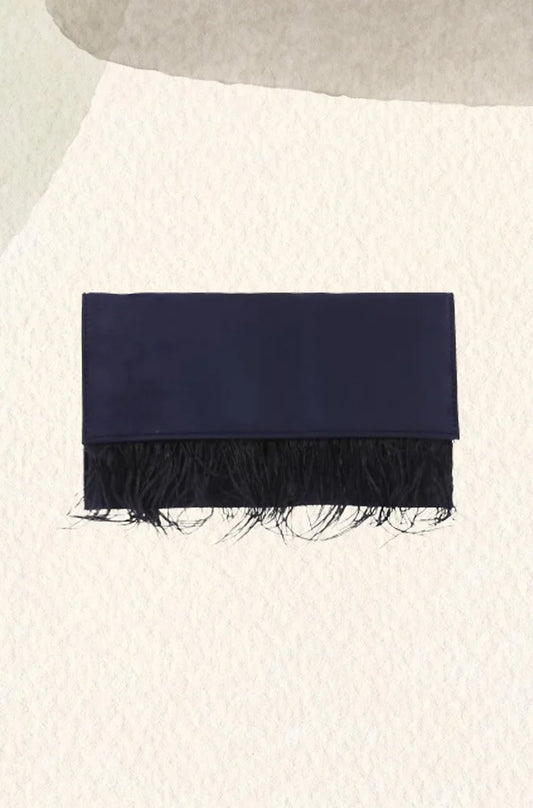 Cartera Mapi plumas marino