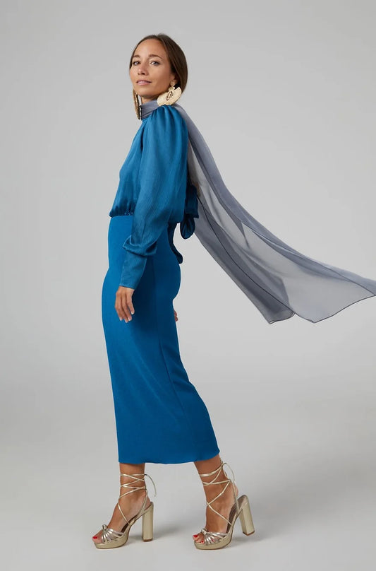 Vestido Diana petróleo