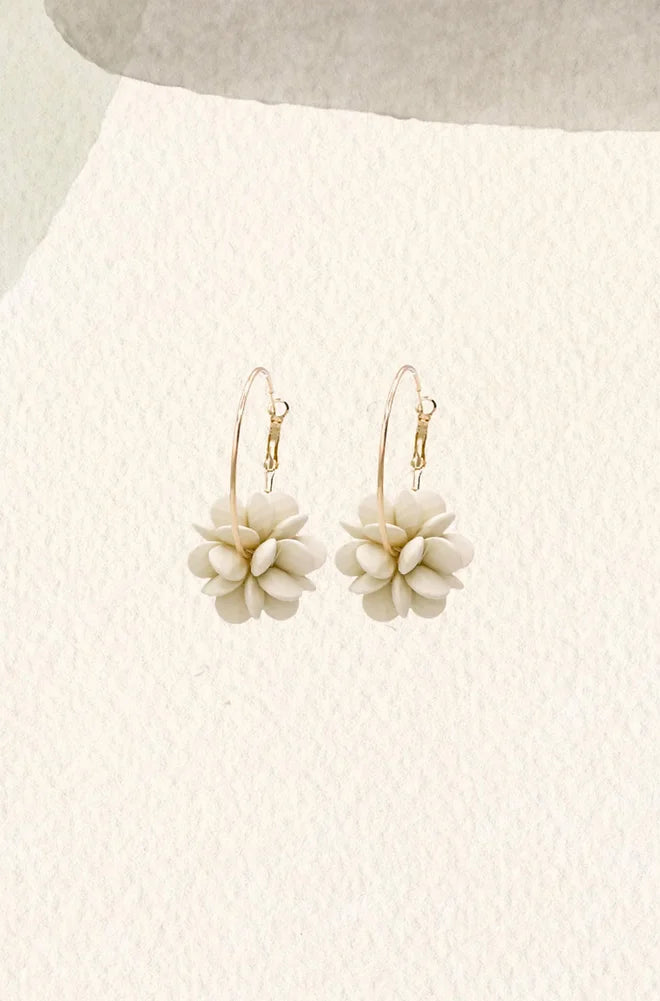 Gemma cream hoops