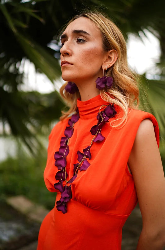 Pendientes Gilda Morado