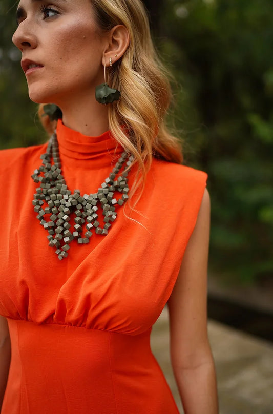 Collar mini cuadrados