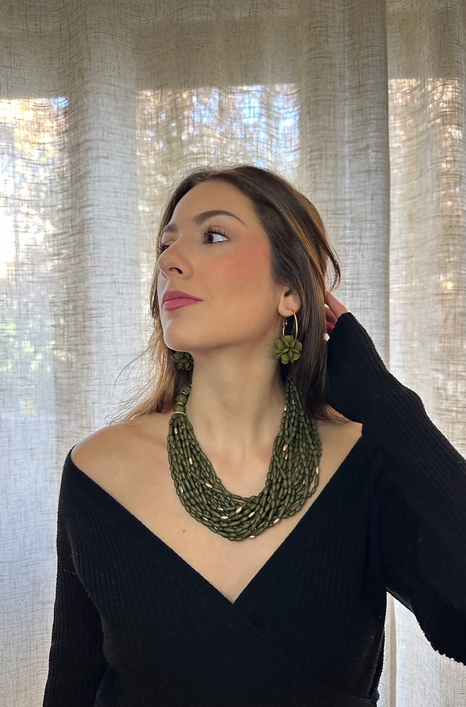 Aros Gemma verde oliva