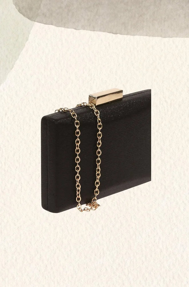 Black metallic clutch