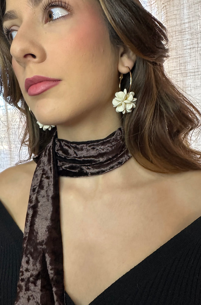 Gemma cream hoops
