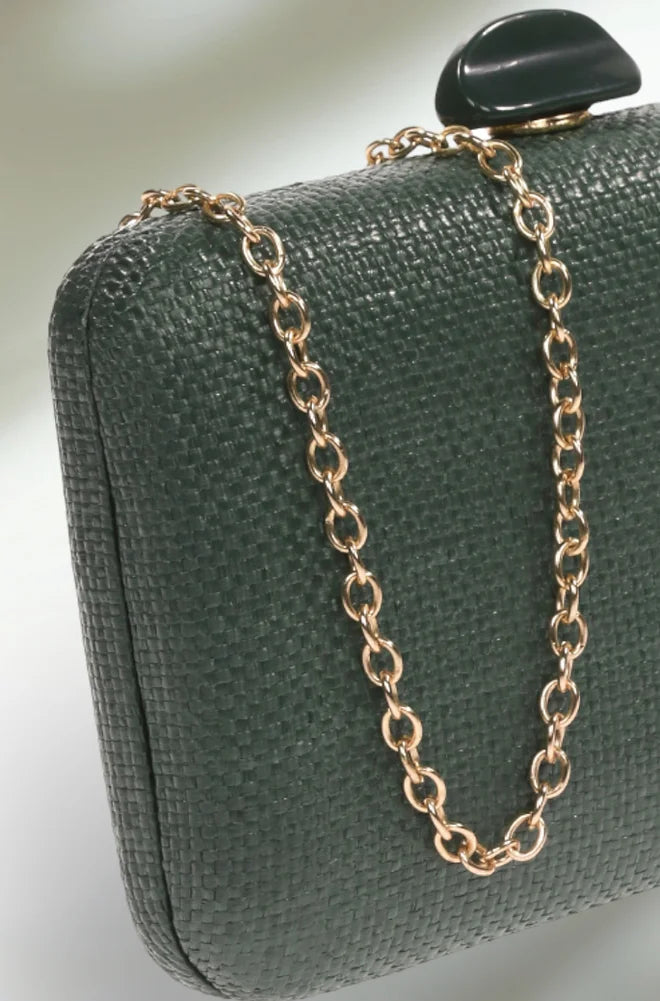 Clutch siro verde botella