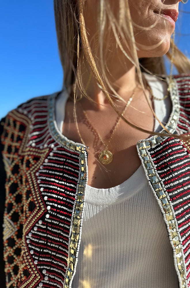 Eyes Coral Necklace