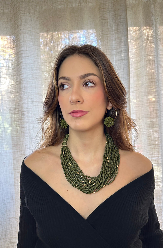 Aros Gemma verde oliva