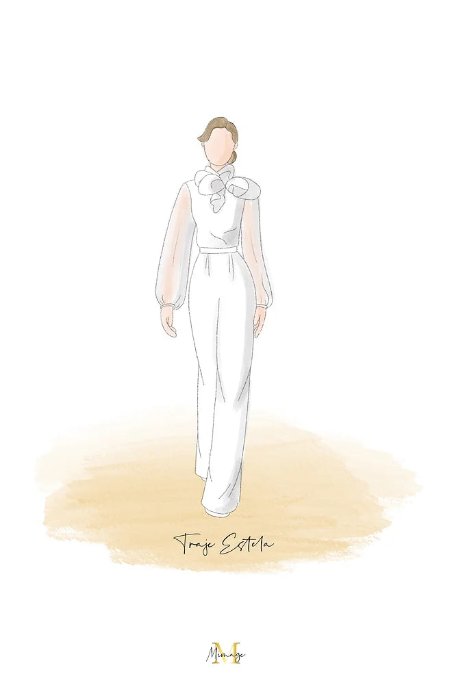 Traje Estela blanco
