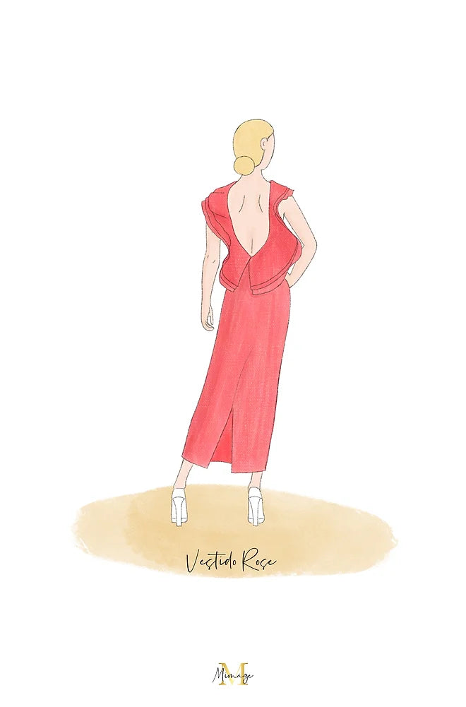 Vestido Rose rojo