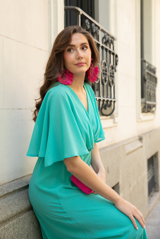 Pendientes Bora Fucsia