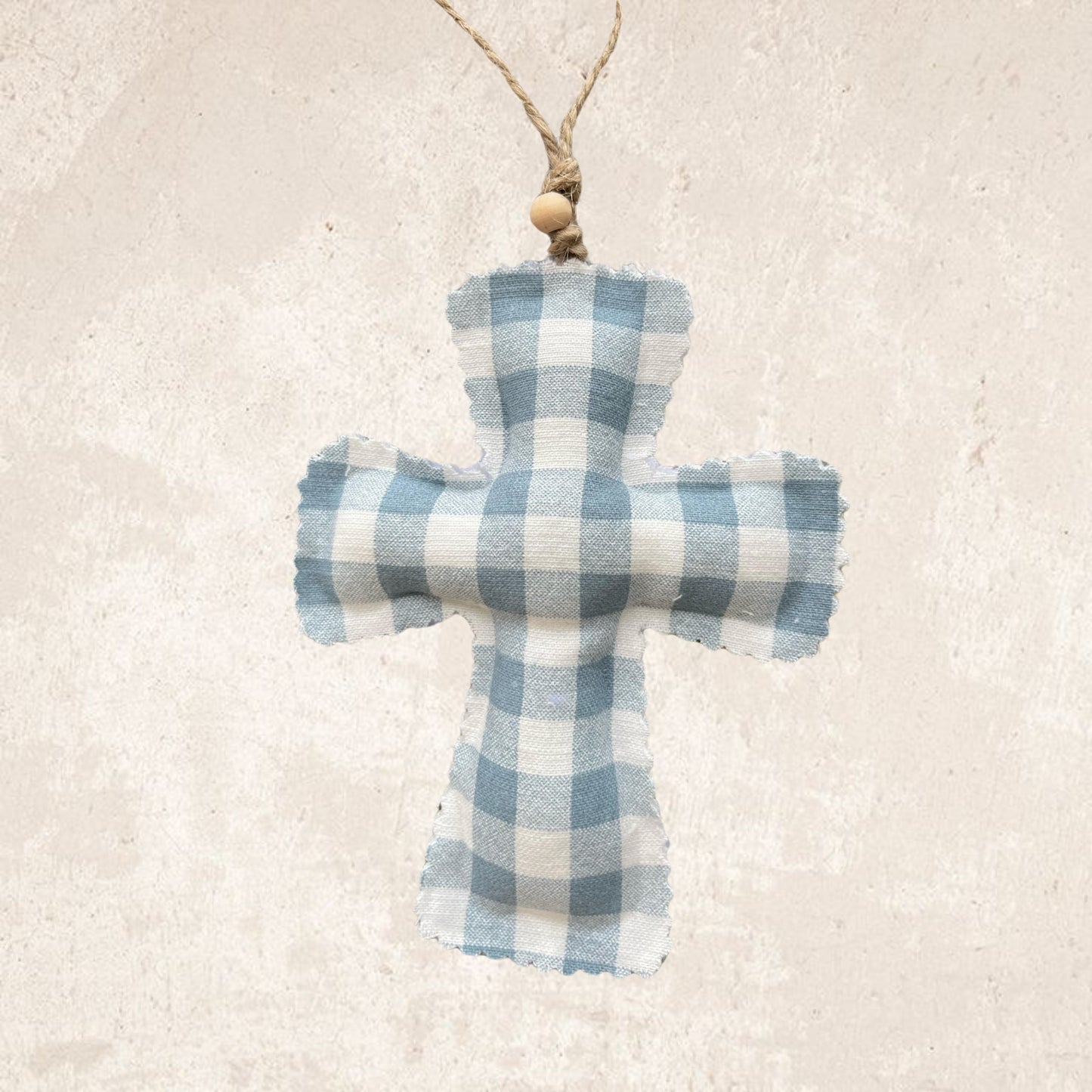 Blue Vichy Cross