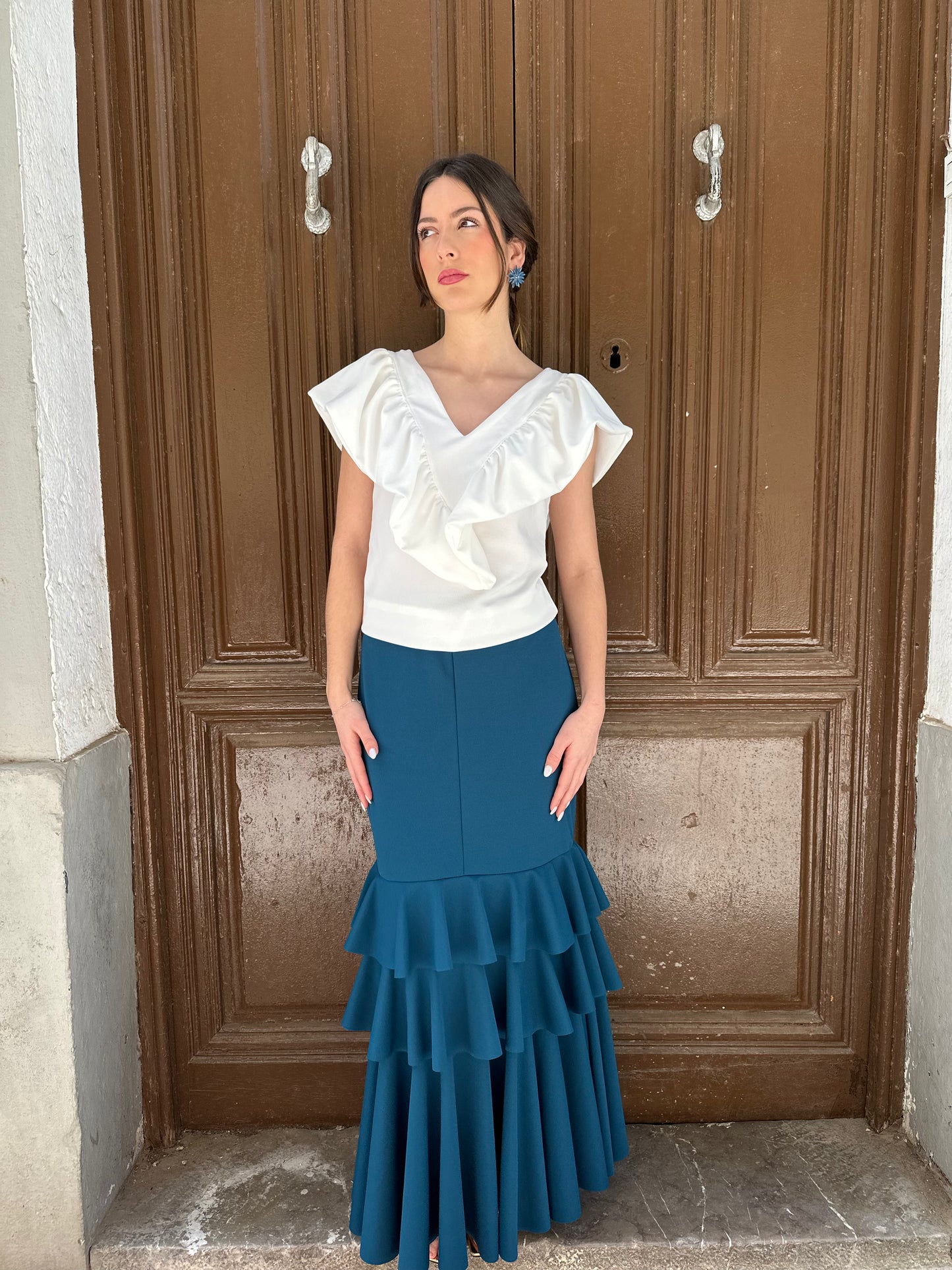 Pendientes Solana azul