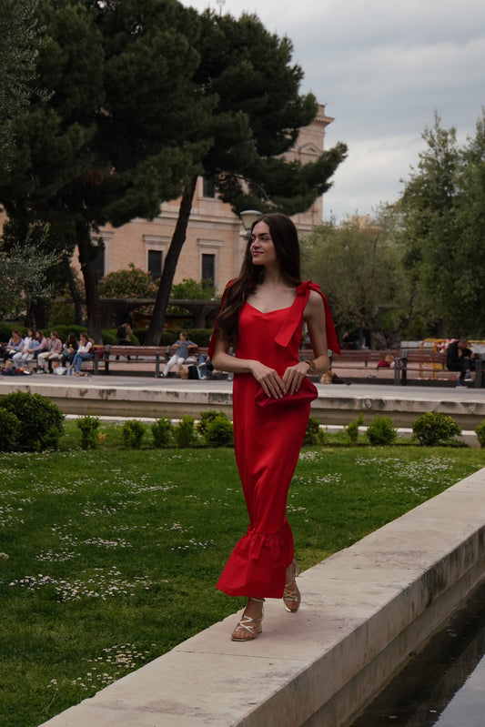 Vestido Bahía rojo
