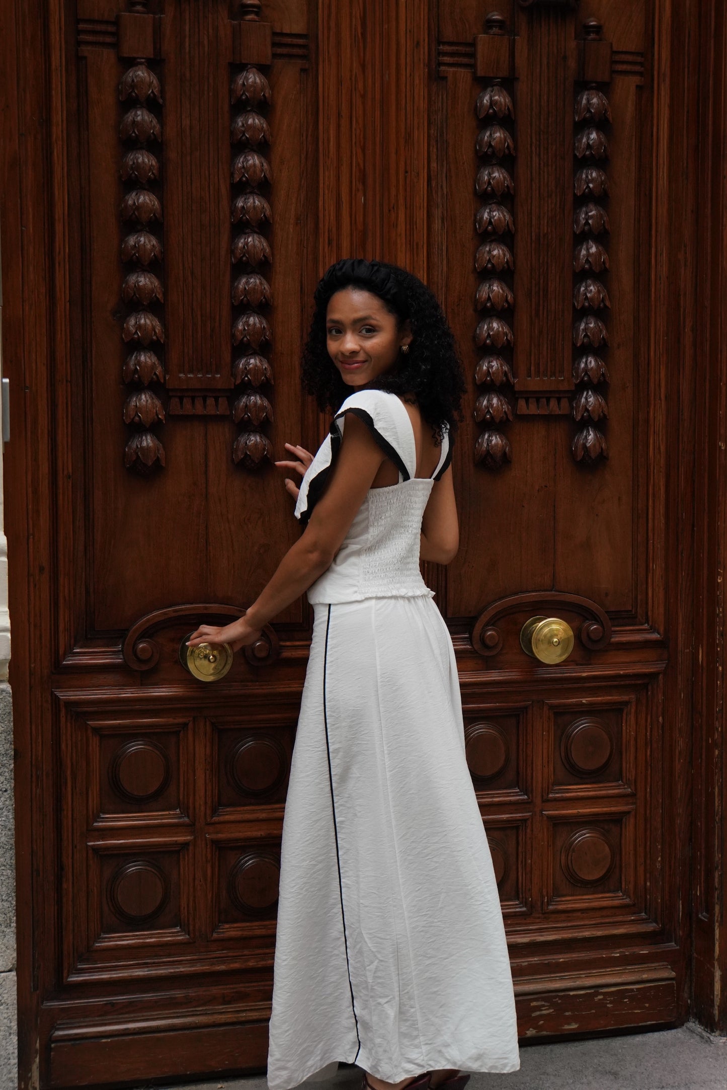 White Linde skirt