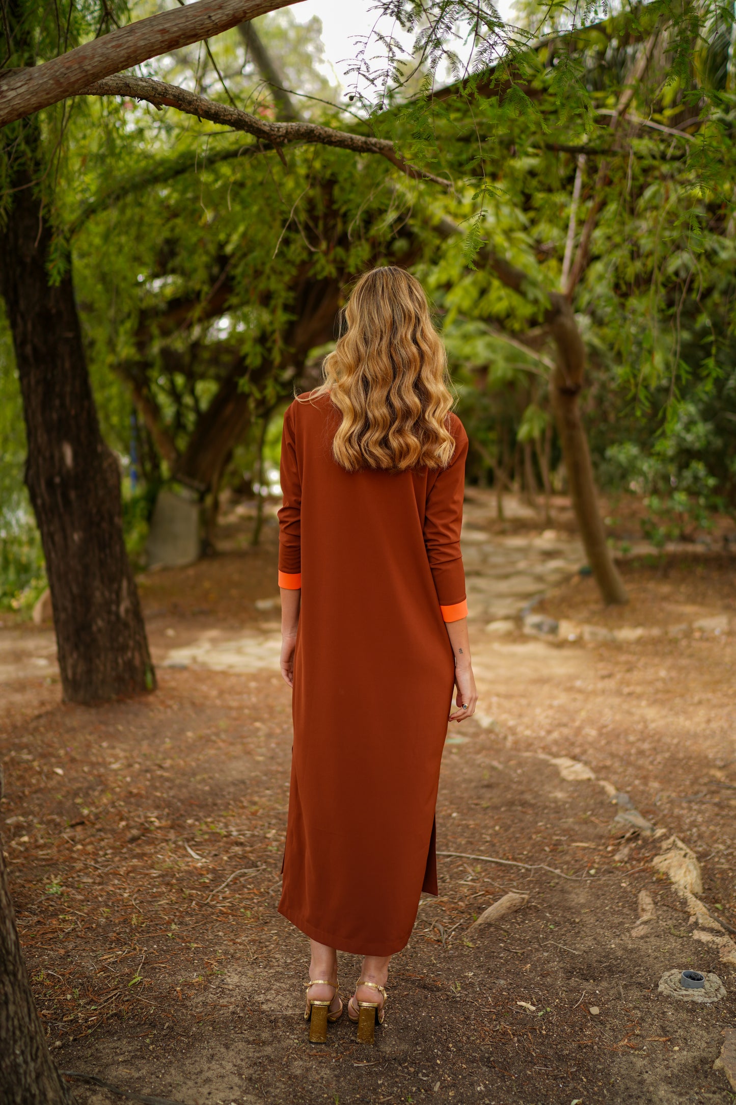 Brown Calatea Kaftan