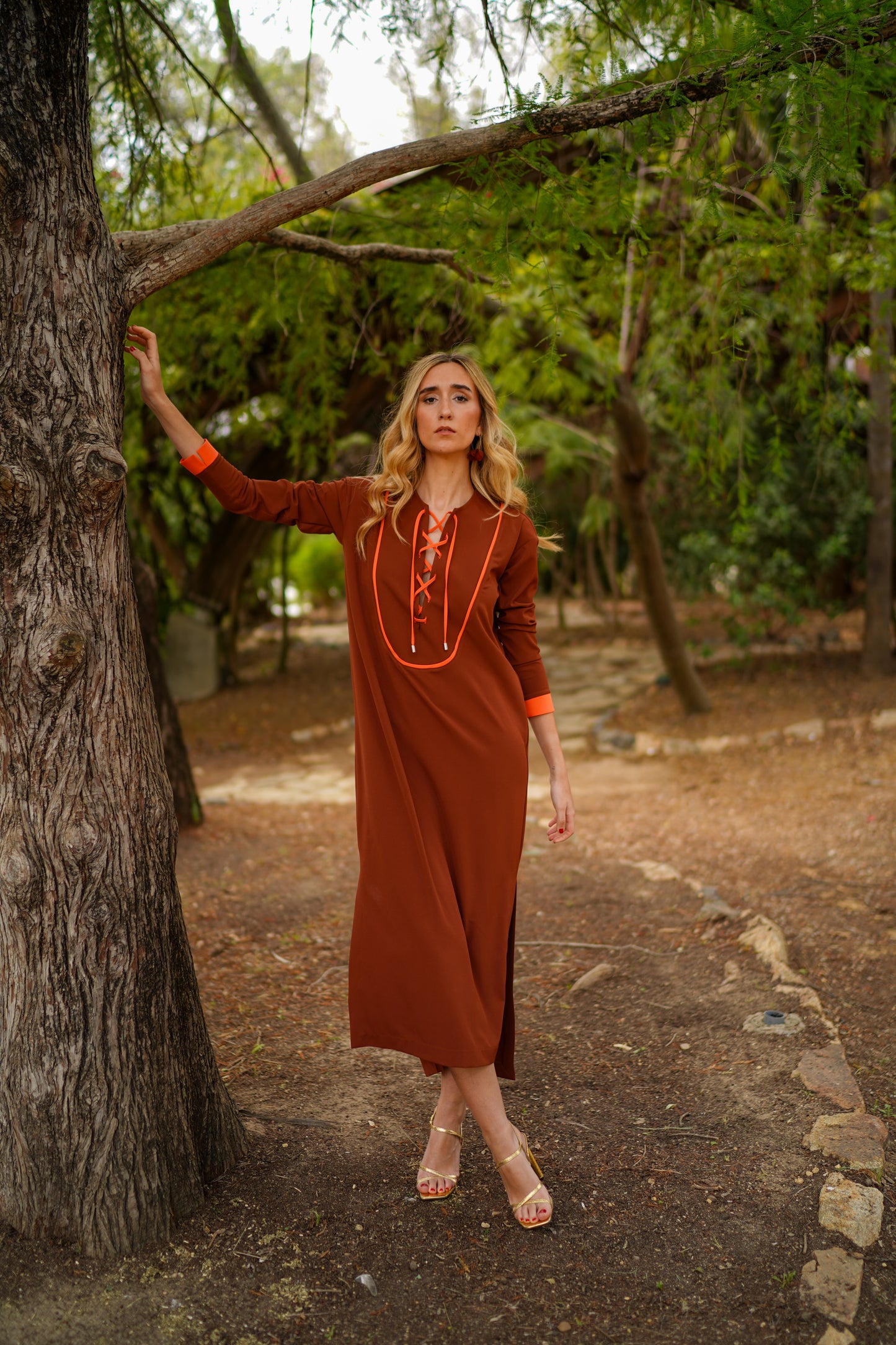 Brown Calatea Kaftan