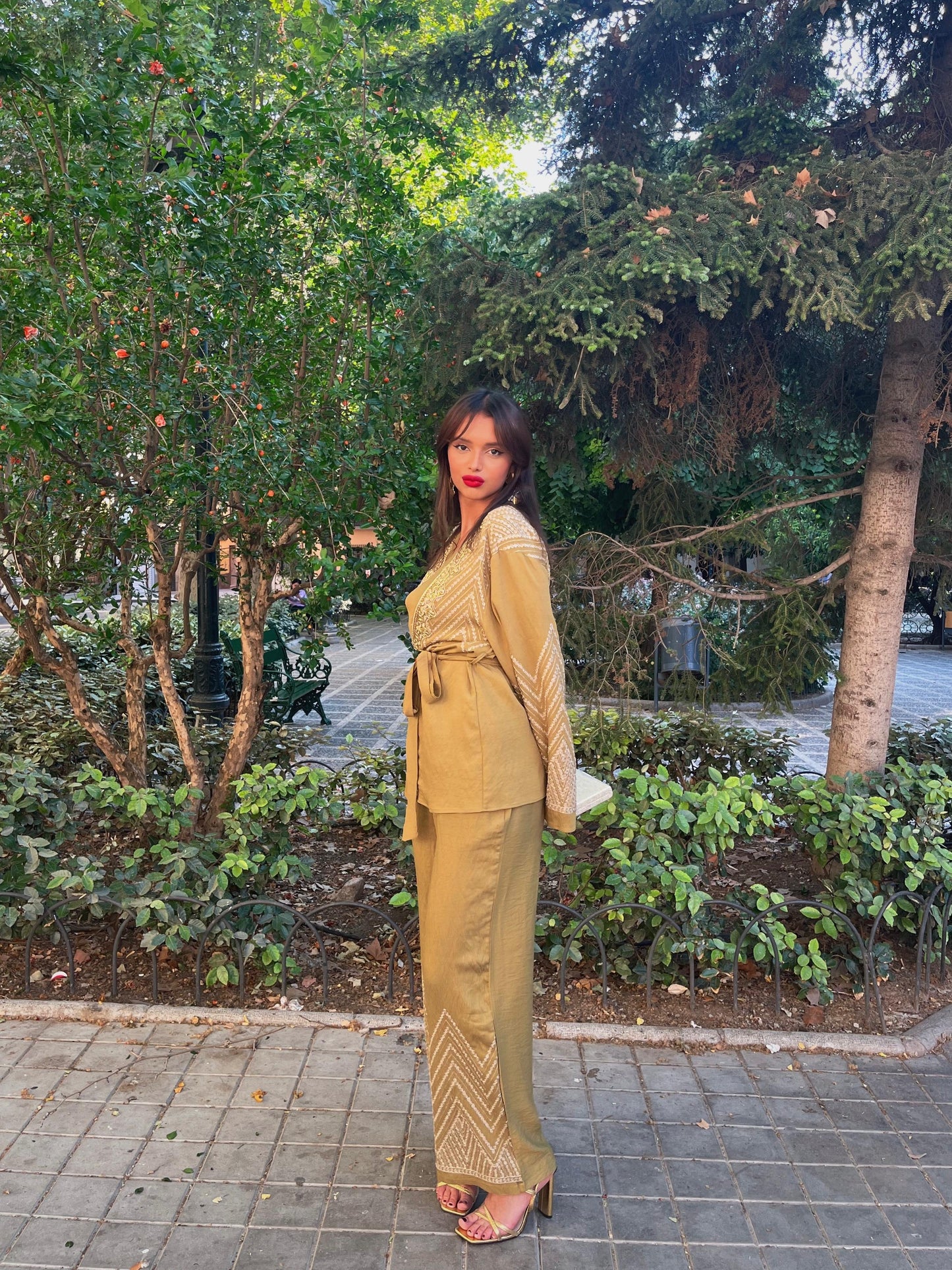 Olive Shore Kimono