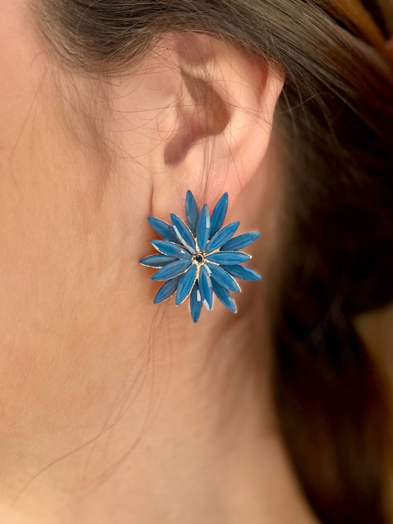 Pendientes Solana azul