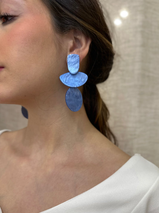 Pendientes Aurora azules
