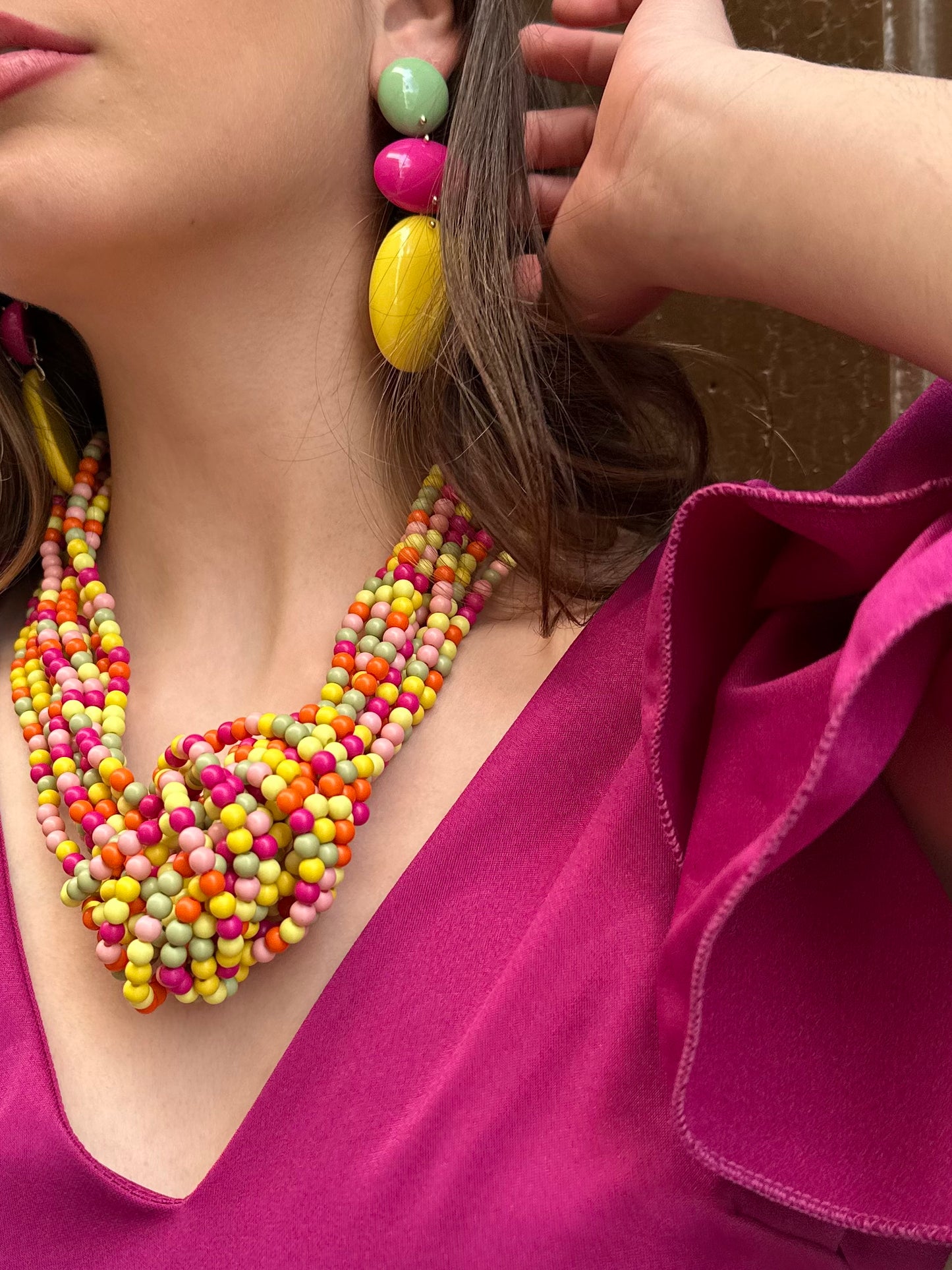 Pendientes Carmela tricolor