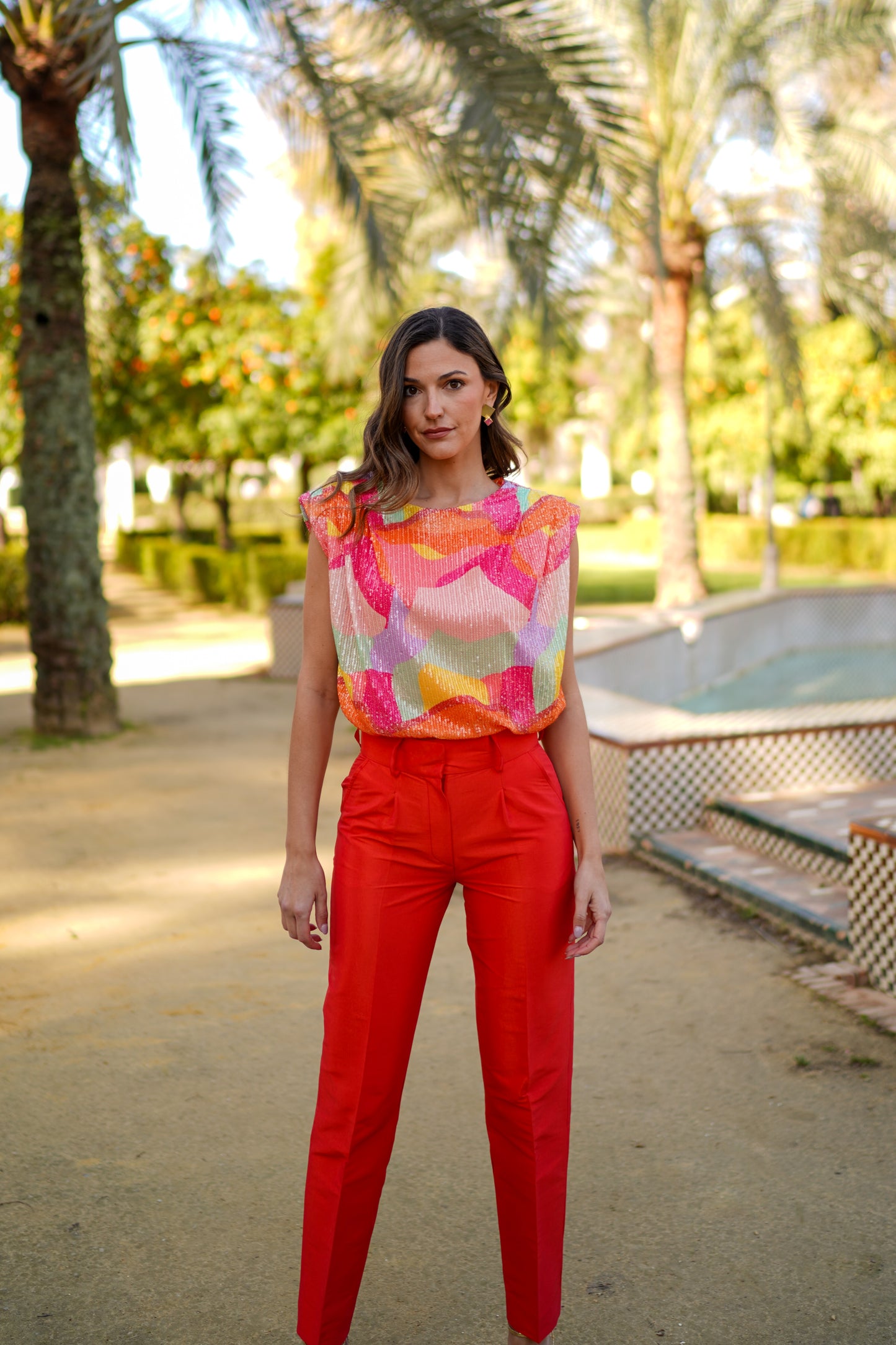 Top Passion Fruit Sequin multicolor