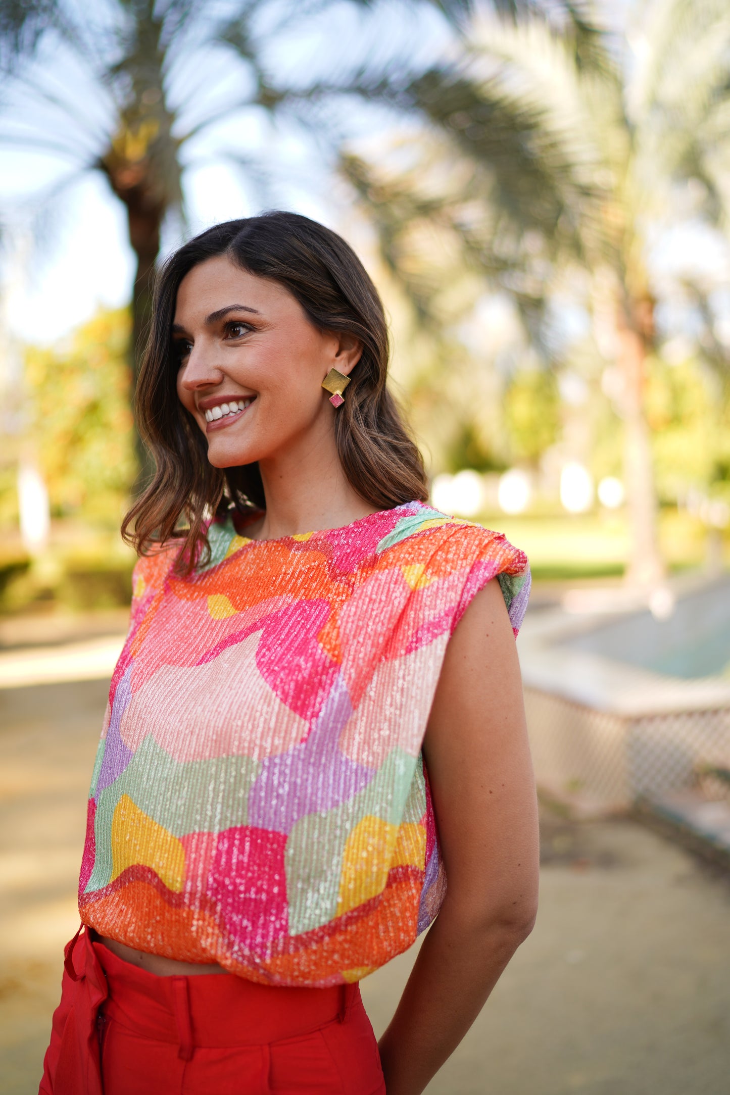 Top Passion Fruit Sequin multicolor