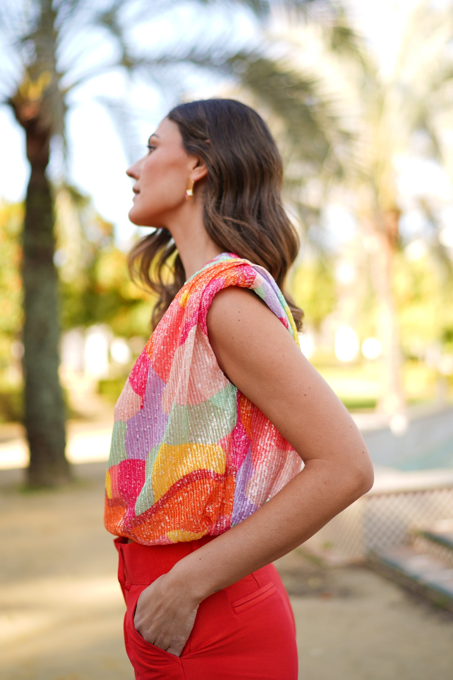 Top Passion Fruit Sequin multicolor