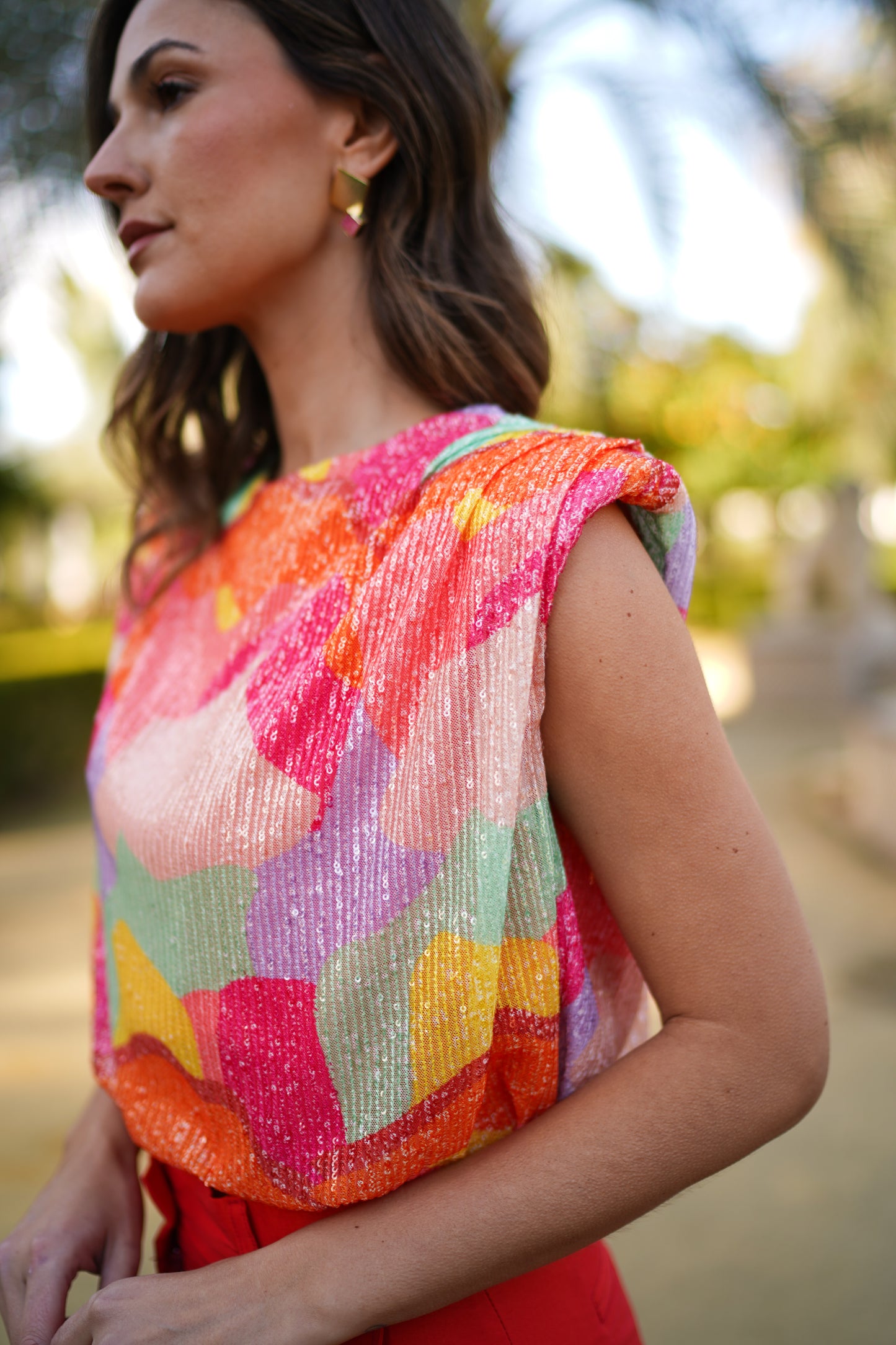 Top Passion Fruit Sequin multicolor