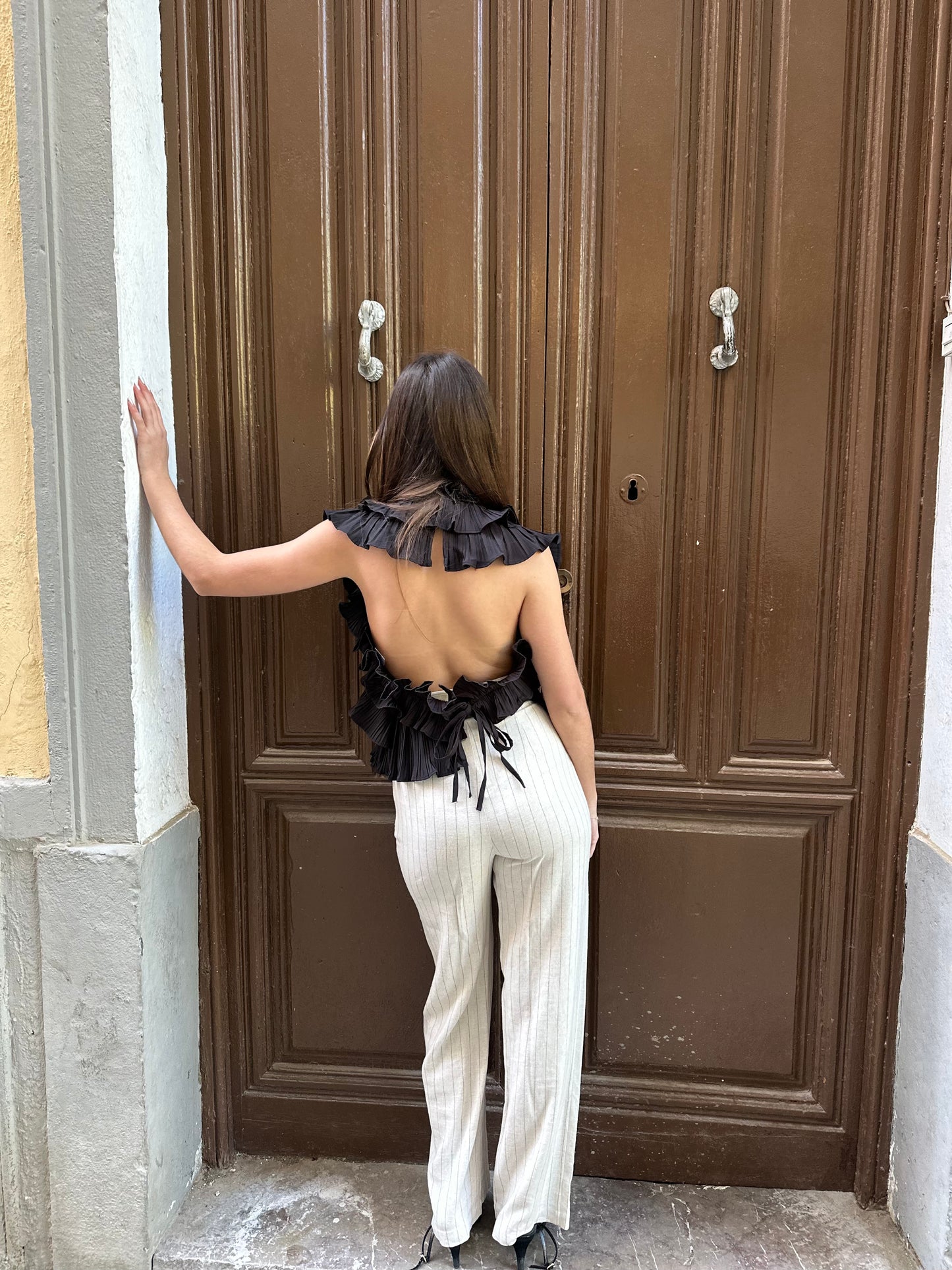 Black Tropic Top