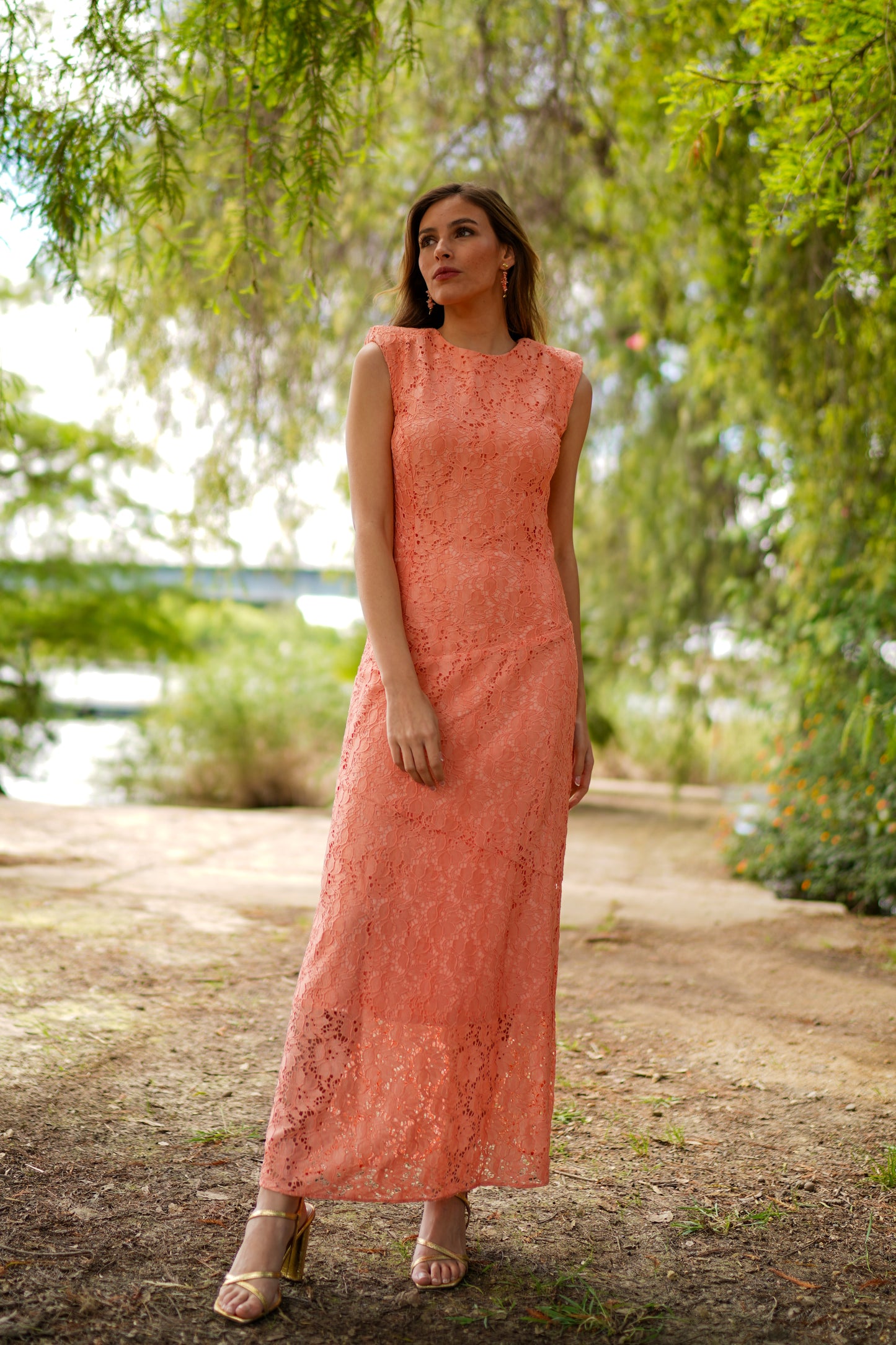 Vestido Bruma coral