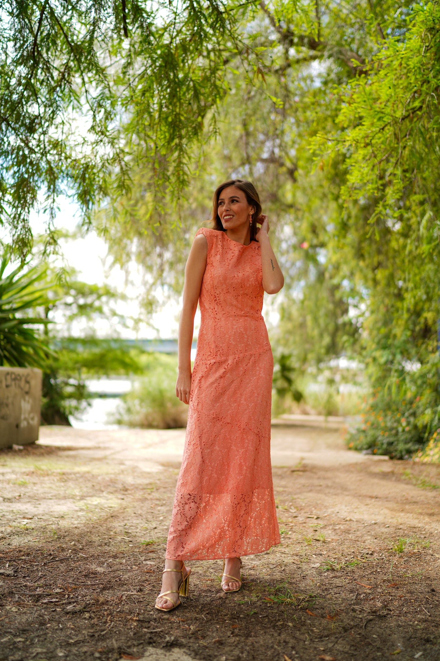 Vestido Bruma coral