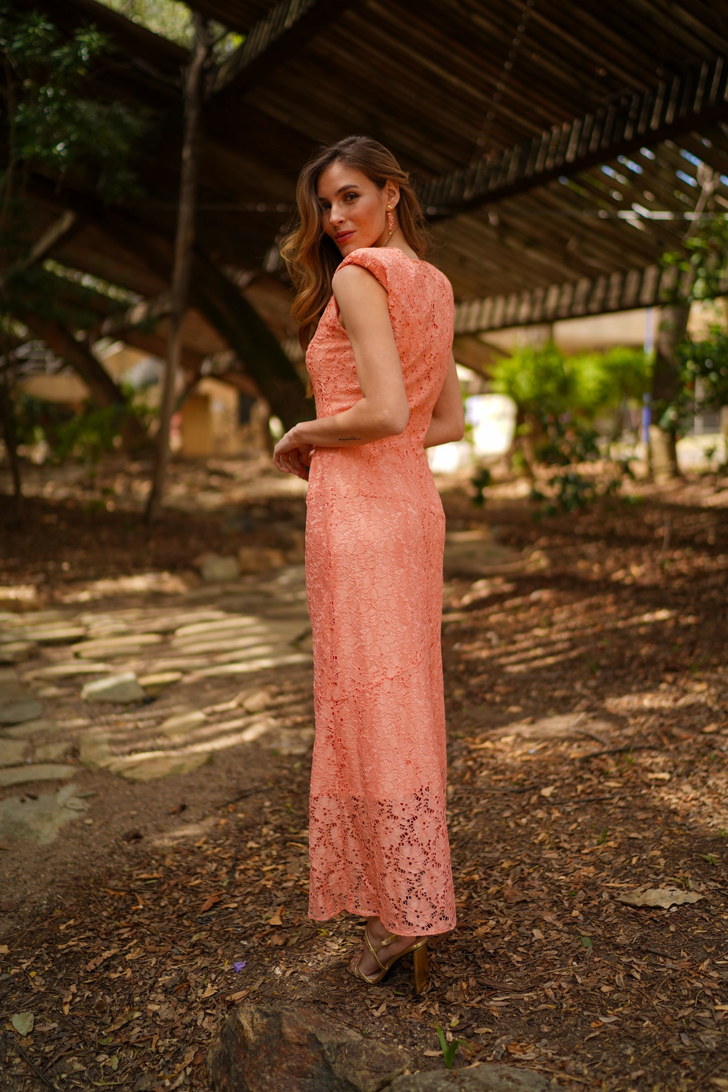 Vestido Bruma coral