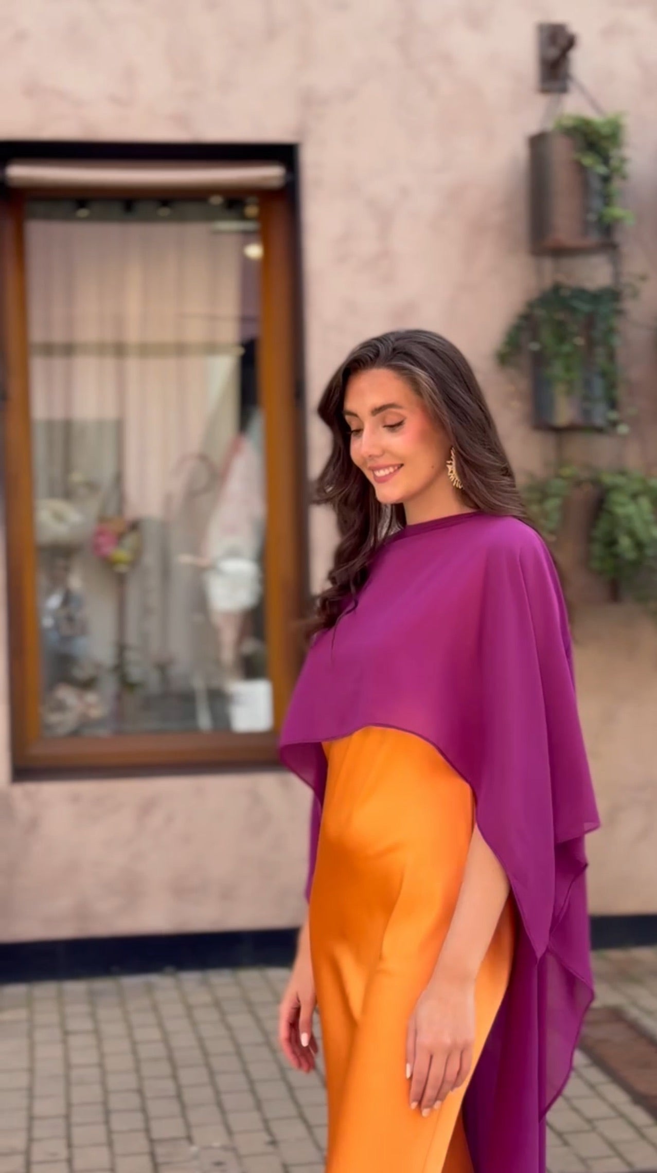 Vestido Èlan naranja