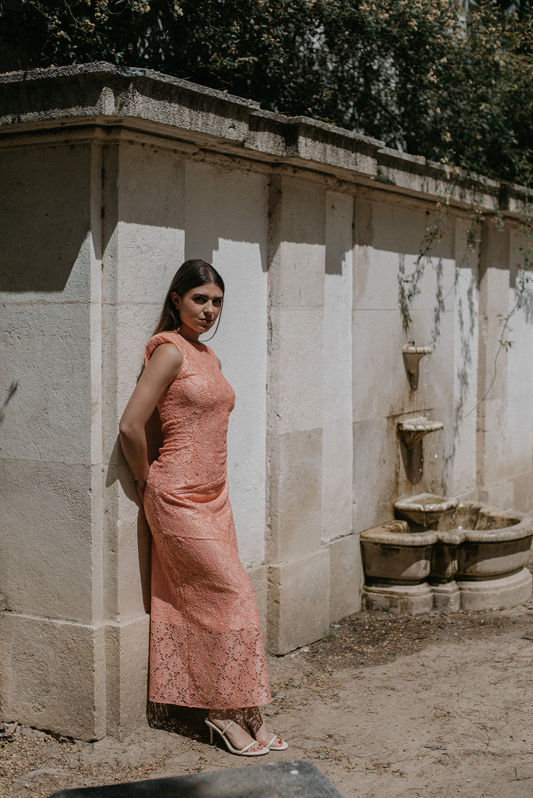 Vestido Bruma coral
