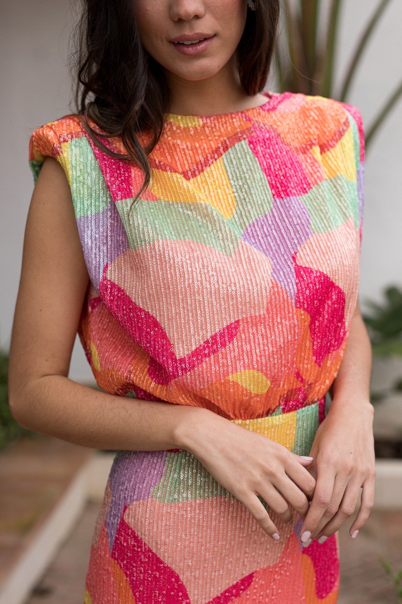 Vestido Maracuyá Sequin Multicolor
