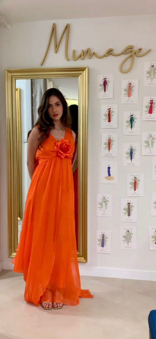 Vestido Moti naranja