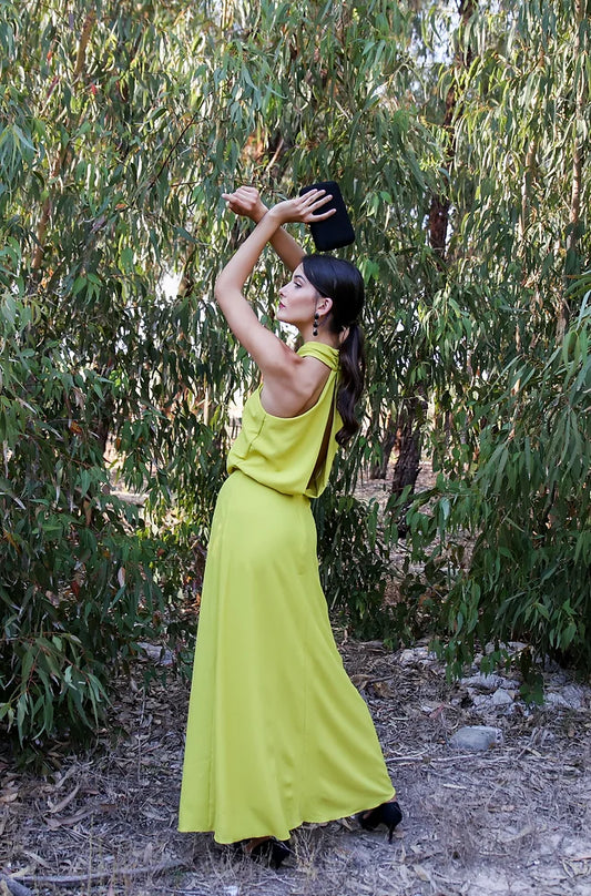 Vestido Azalea lima largo