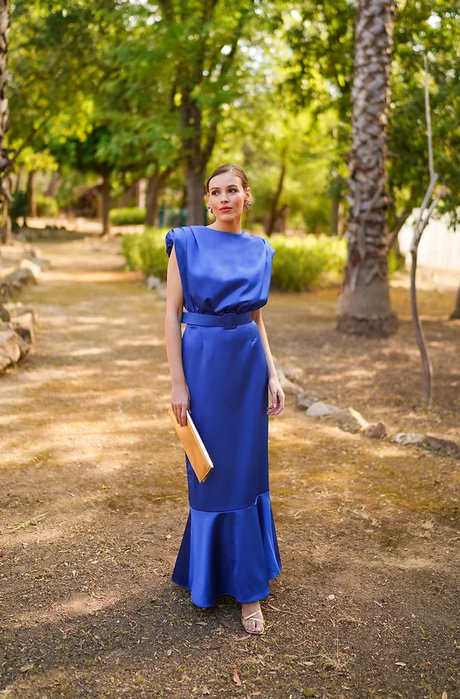 blue klein dress COUTURE CLUB 1G96 KLEIN BLUE/AZUL KLEIN