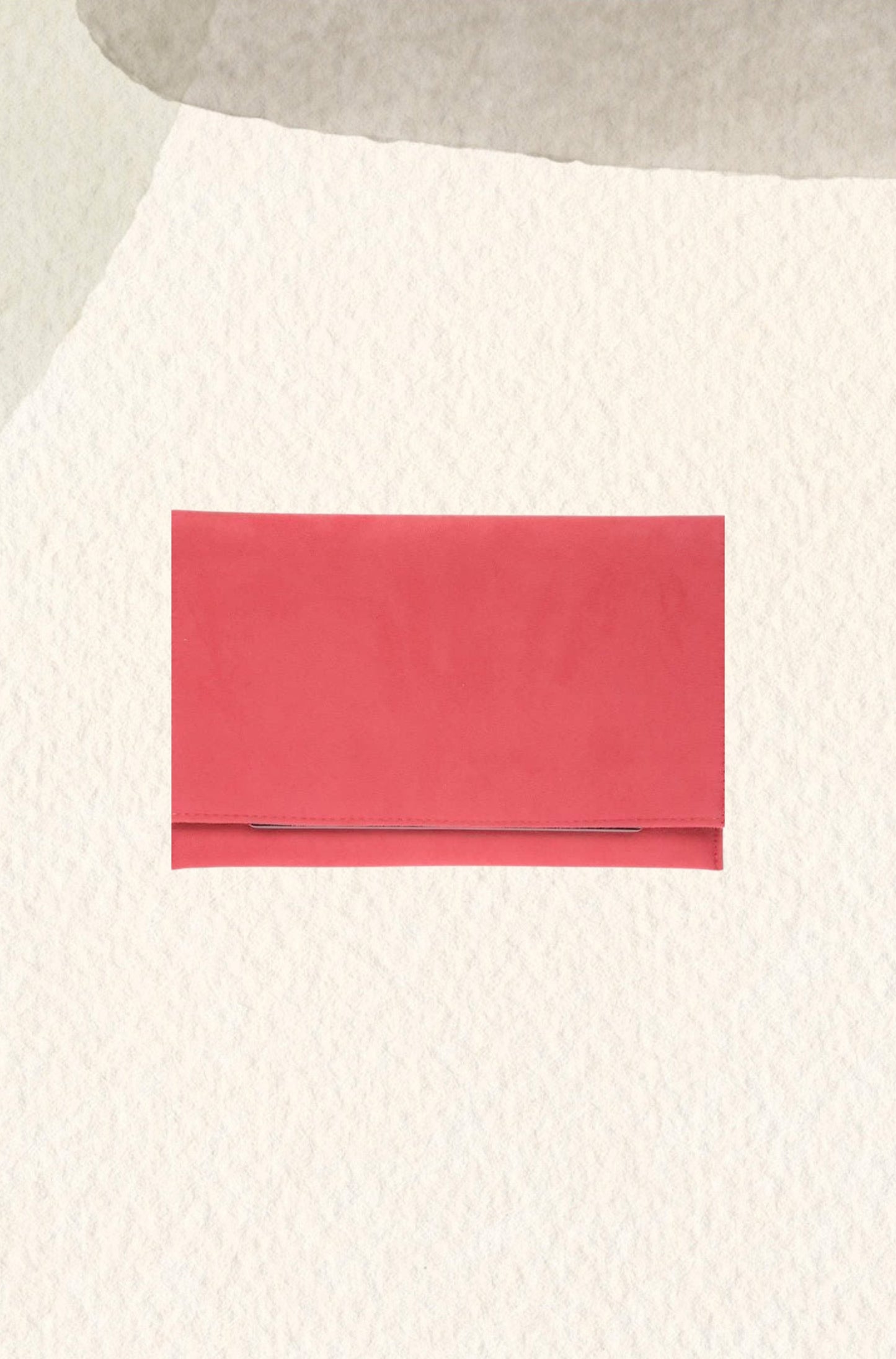 Coral suede wallet