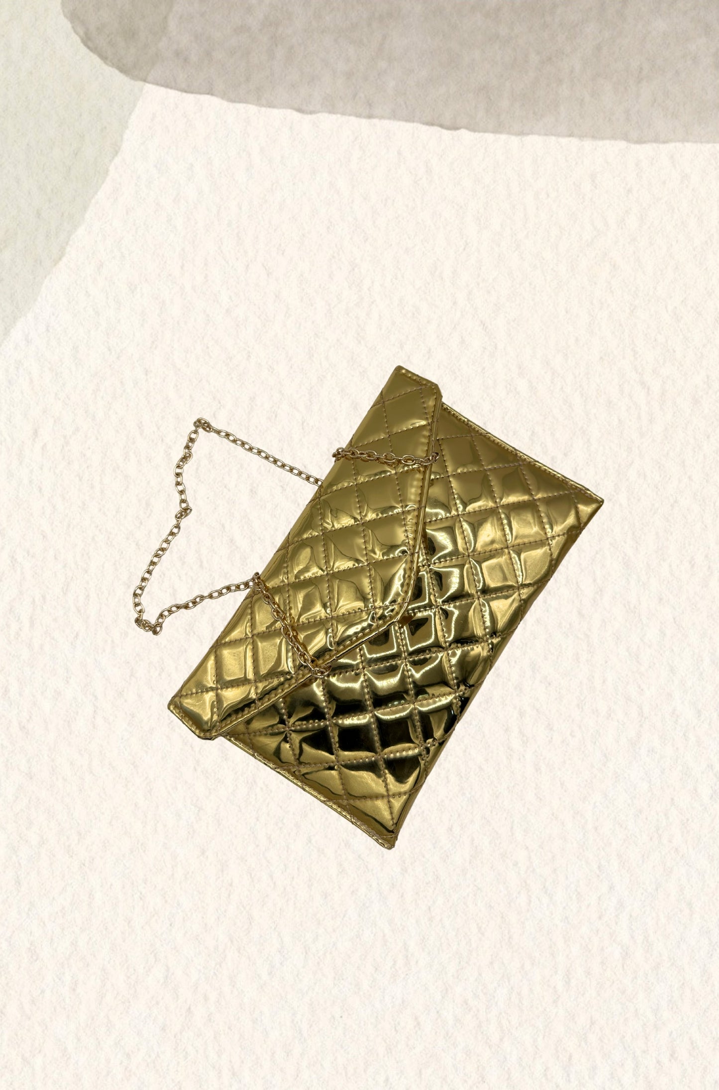 Golden party purse