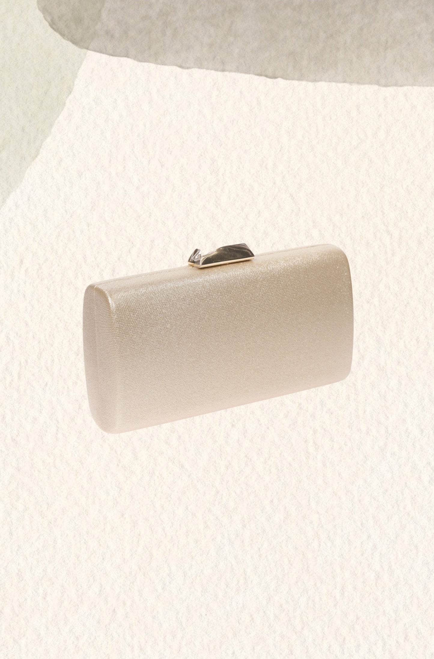 Clutch fiesta brillo oro-claro