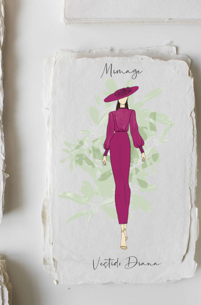 Vestido Diana Buganvilla