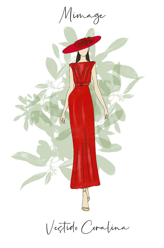 Coralina red dress